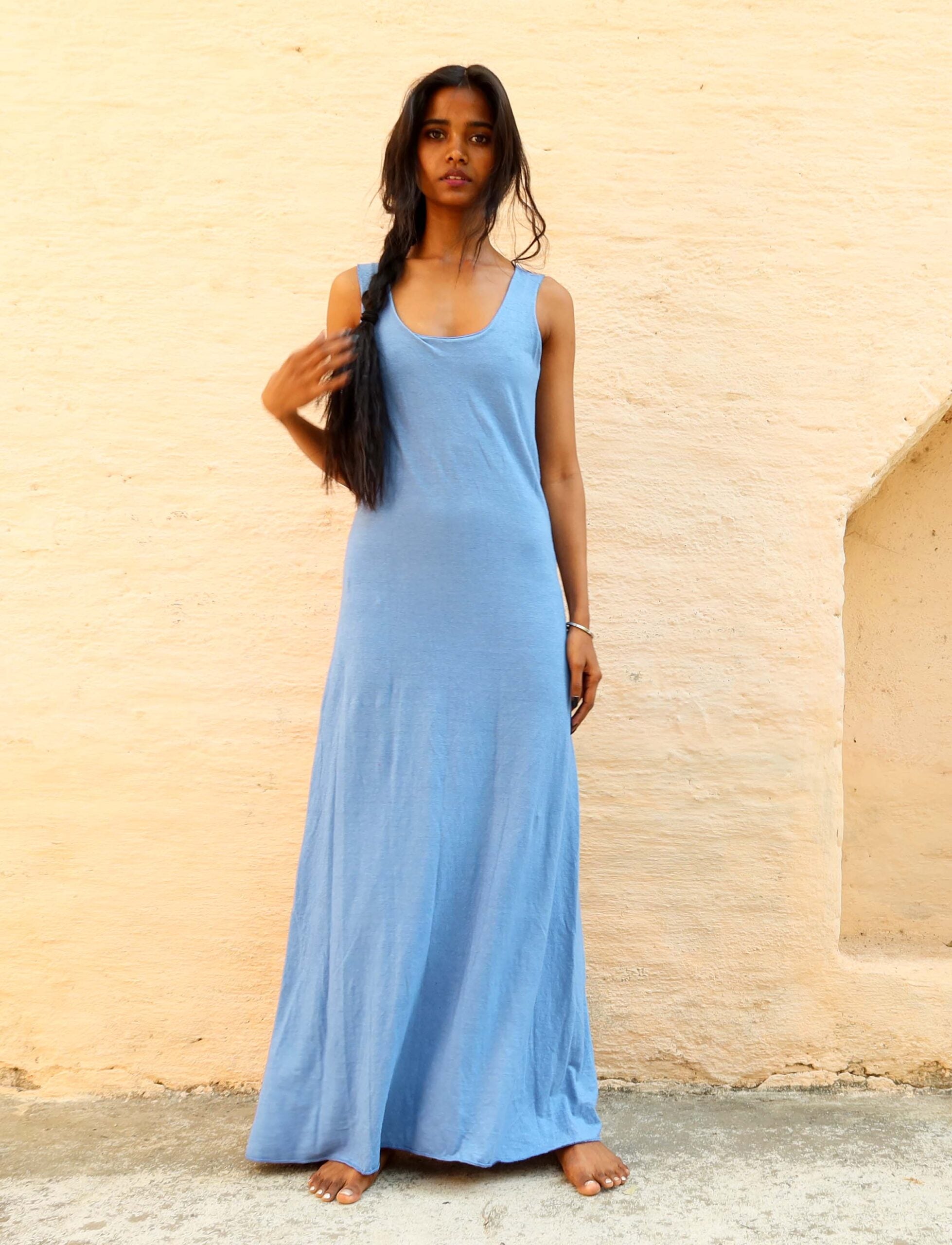 maxi dress with built in bra
